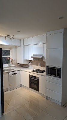 Built-in bed with overhead storage